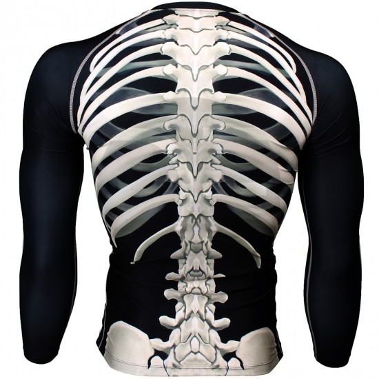 Skeleton compression shirt