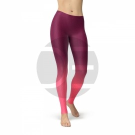 Ombre Hexagon Pattern Leggings