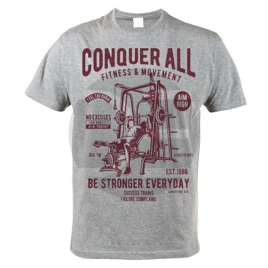 MMA Grey Cotton T-shirt
