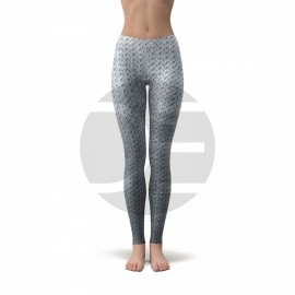 Grated Metal Texture Leggings
